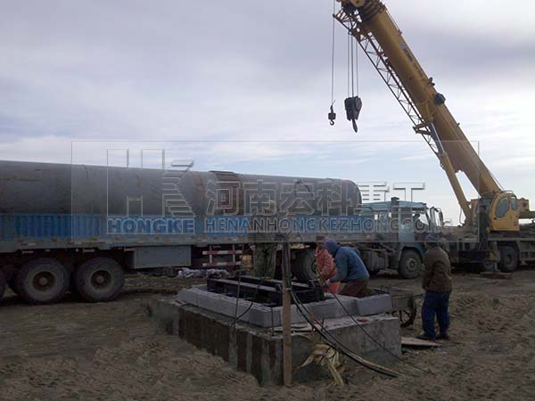 黑龍江呼蘭縣頁巖陶?;剞D窯生產線安裝現場