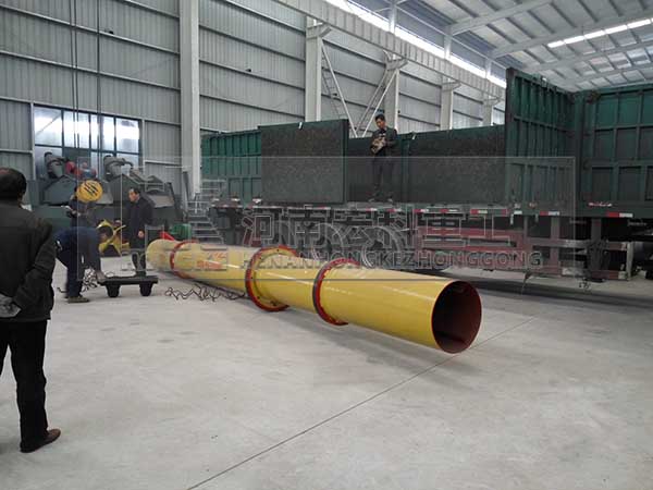 通過牛糞烘干機處理牛糞，效果十分理想